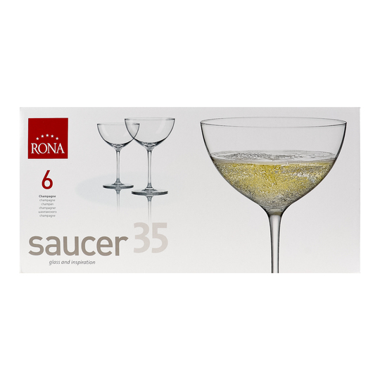 Набір келихів д/шамSaucerRona350мл6шт