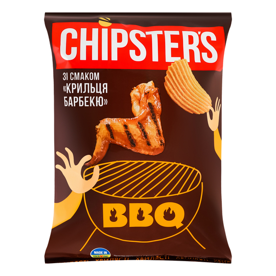Чипси карт.крил.барбекю Chipster's 120г