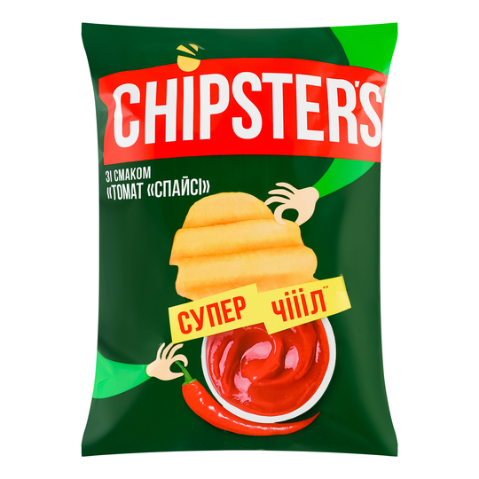 Чипси картоп.риф.томат Chipster's 110г