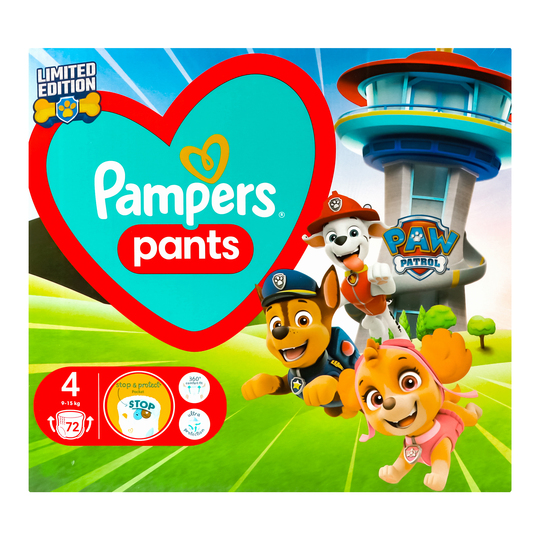 Підгузники-трусики 9-15кг Pampers 72шт