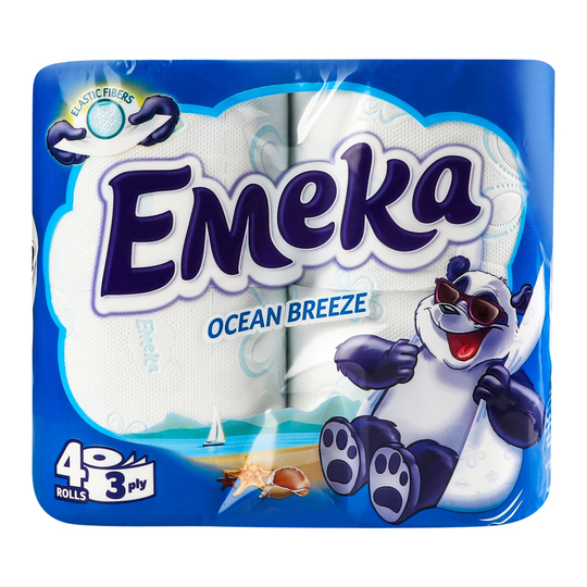 Папір туал. цел.3ш.Emeka Ocean Breeze4шт