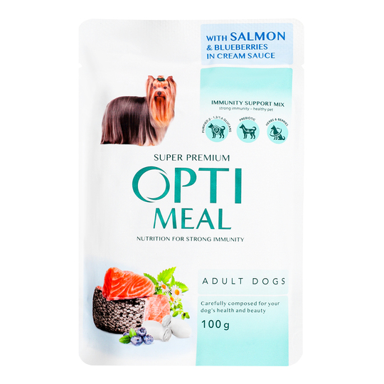 Корм д/дор.соб.пауч Optimeal лос.лох100г