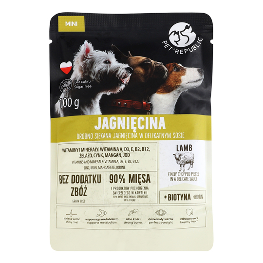 Корм д/соб.пауч PetRepublic мін.ягн.100г