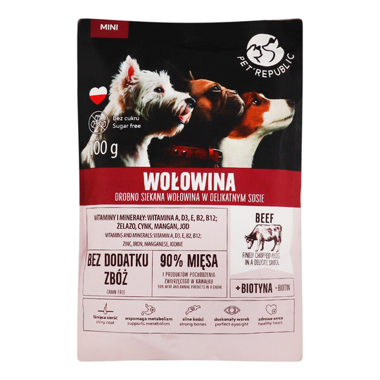Корм д/соб.пауч PetRepublic мін.ял. 100г