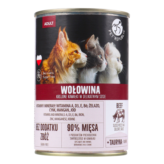 Корм д/кот.дор.кон.PR шм.ялов. соус 400г