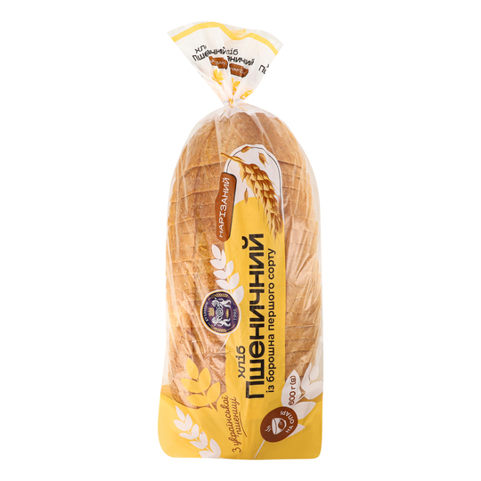 Хліб Пшеничний Кулиничі н/ск.1ґ. уп.600г