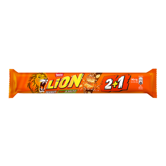 Батончик Lion Арахіс Nestle 2+1 90г