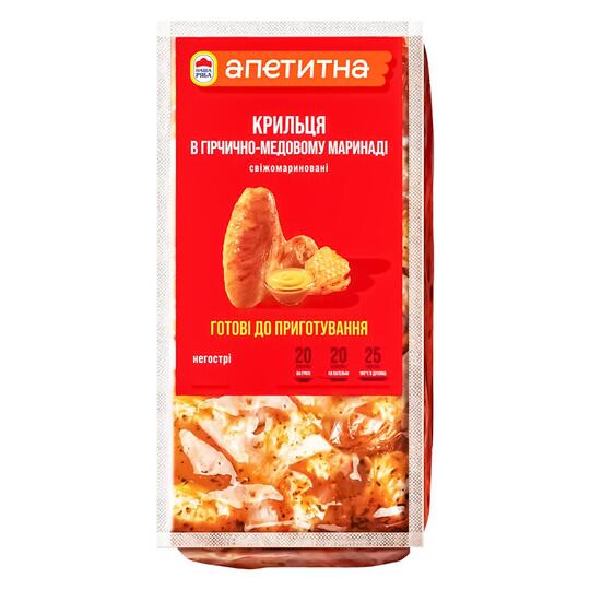 Крильця кур.гір.мед.мар.Апетитна охл.ваг