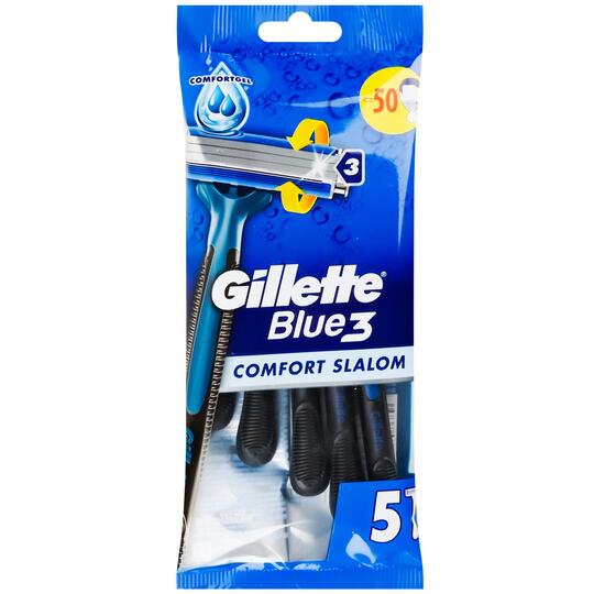 Бритви однор.слалом blueІІІ Gillette 5шт
