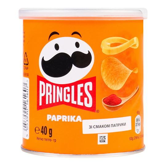 Чипси картопляні паприка Pringles 40г
