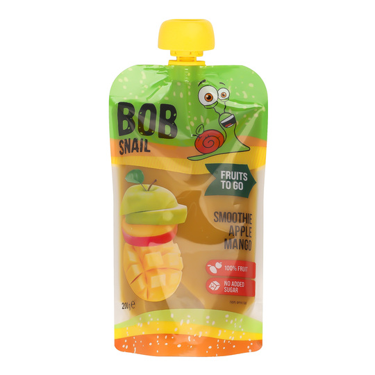 Смузі Bob Snail яблуко-манго 0,2л д/п