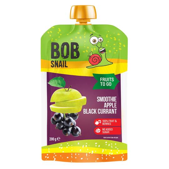 Смузі Bob Snail ябл.-чорн.смор. 0,2л д/п
