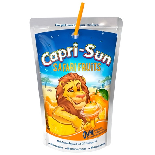 Напій сок.Capri Sun Safari Fruit0,2л д/п