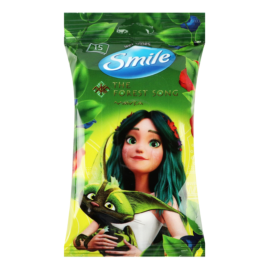 Серветки вологі mavka mix smile 15шт