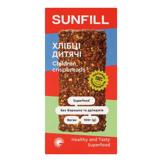 Хлібці дитячі Sunfill 100г