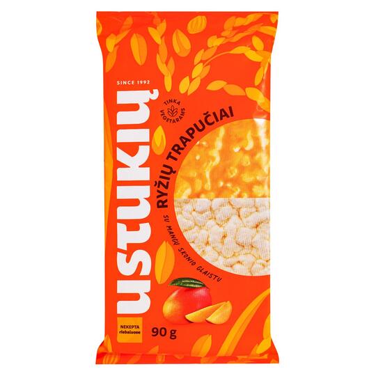 Хлібці рис.у манг.глазурі Ustukiu 90г