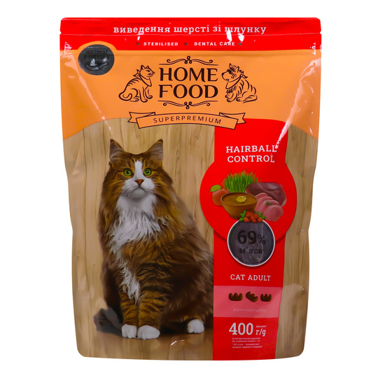 Корм д/кот.шер.сух. HF Hairball Con.400г