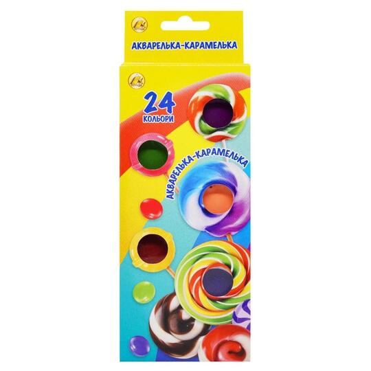 Фарби акварельні Тетрада медові 24кол.