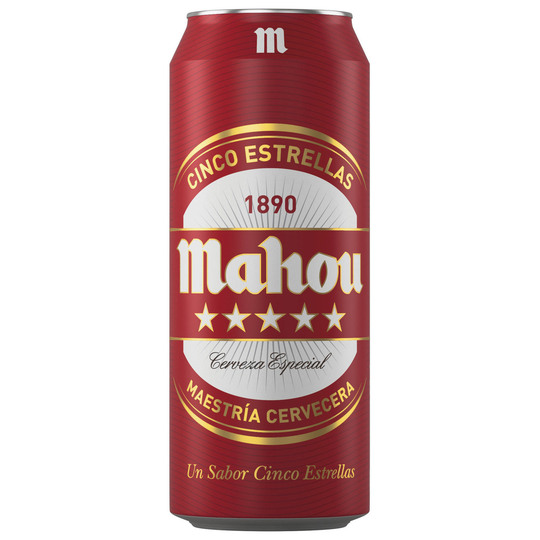 Пиво св. Mahou 5 estrellas 5,5% 0,5л з/б