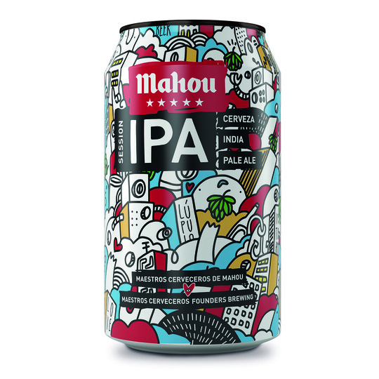 Пиво св. Mahou Session Ipa 4,5%0,33л з/б