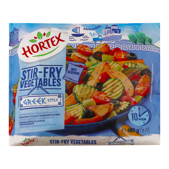 Овочі д/смаж. по-грец.Hortex зам.400г