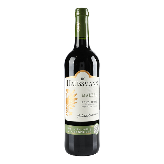 Вино Haussmann Malbec ч/сухе 12,5% 0,75л