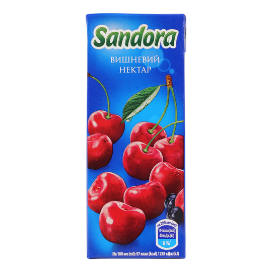 Нектар Sandora вишня 0,2л т/п