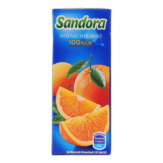 Сік Sandora апельсин 0,2л т/п