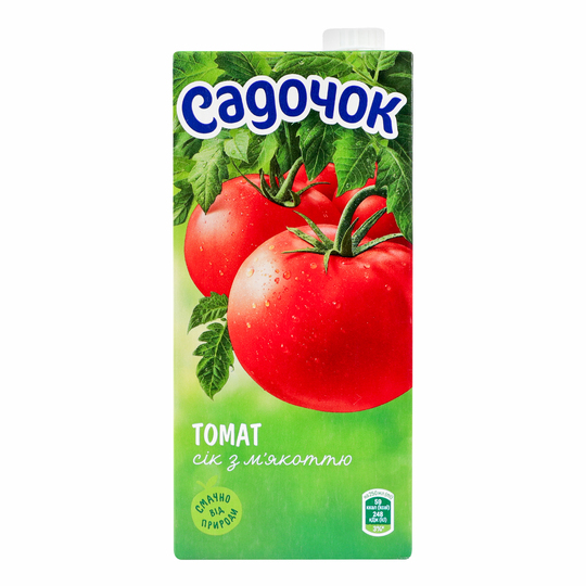 Сік Садочок томат з м'як. 0,95л т/п