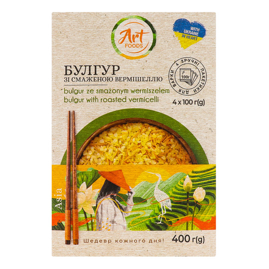 Булгур з вермішеллю Art Foods 4*100г