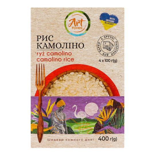 Рис камоліно Art Foods 4*100г