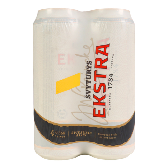 Пиво св Svyturys Ekstra5,2%4*0,568л з/б