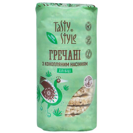 Хлібці греч. з нас.коноп.Tasty Style100г