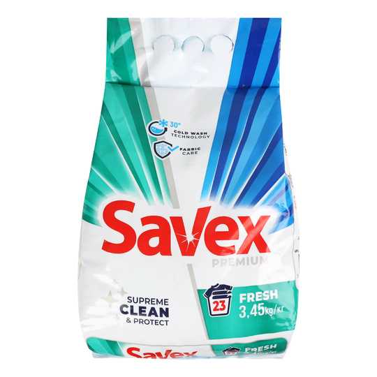 Порошок д/пран. Savex Prem. Fresh 3,45кг