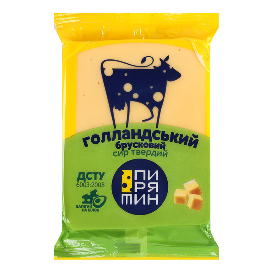 Сир н/т 45% Пирятин Голландський бр.160г