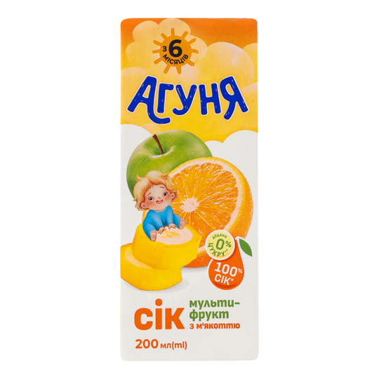 СікМультифрукт Агуня з м'якTBASlim 200мл