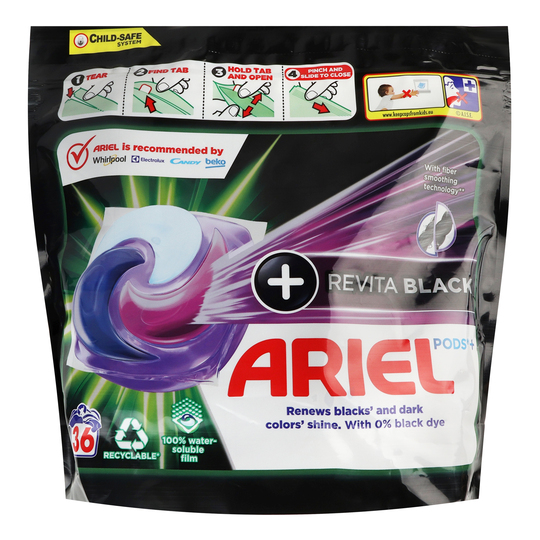 Капсули д/пран. Ariel рев.блек21.3г*36шт