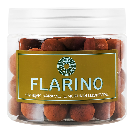 Фундук у карамелі чор.шок.Flarino 180г