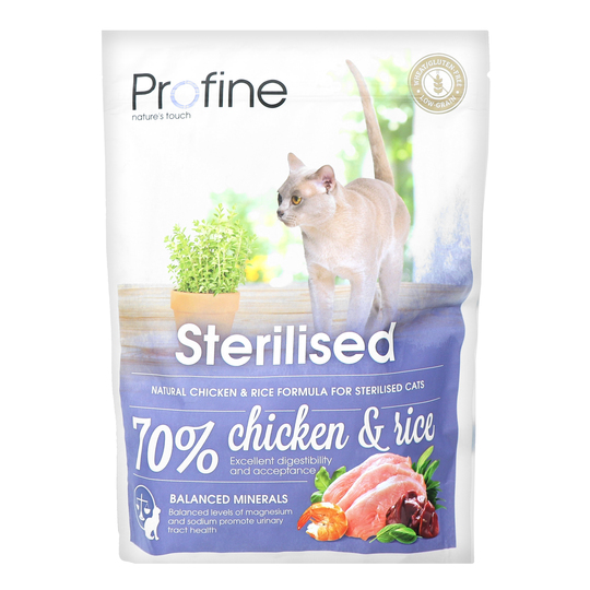 Корм д/кот.каст.сух.Profine кур.рис.300г