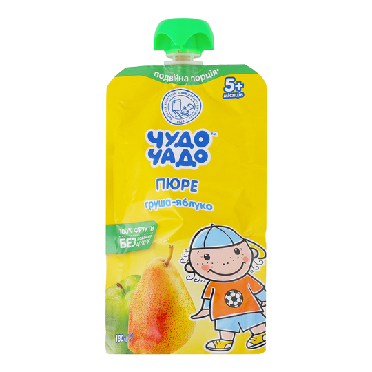 Пюре з груш яблук Чудо-Чадо 180г
