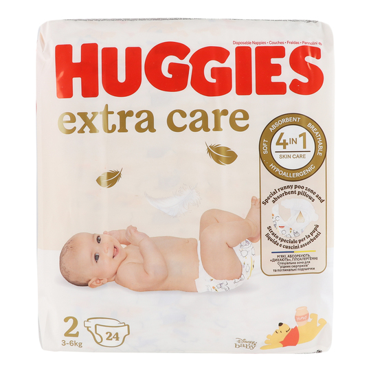 Підгузки дит. Huggies EC (2) 3-6кг 24шт