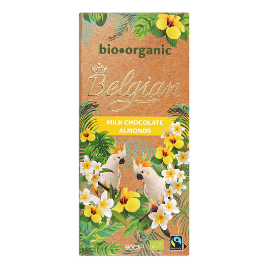 Шоколад молочний з горіхом Belgian 90г