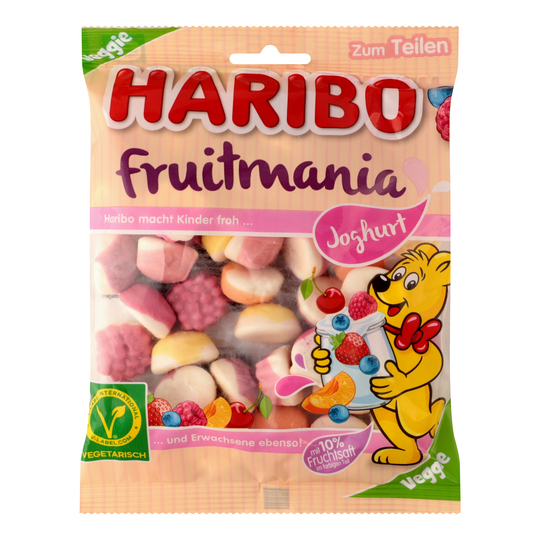 Цукерки желейні фрут.йогурт Haribo 160г