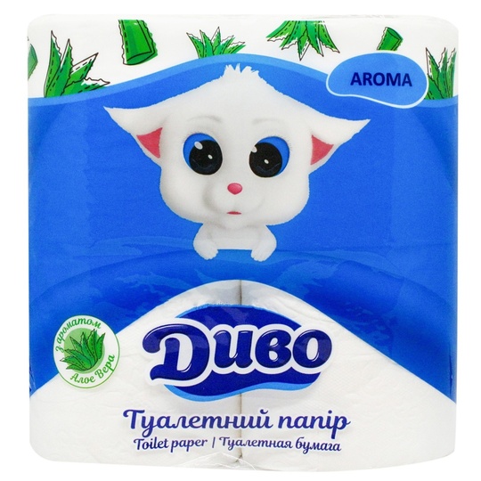 Папір туал.цел.2ш. Диво зел. прок. 4рул.