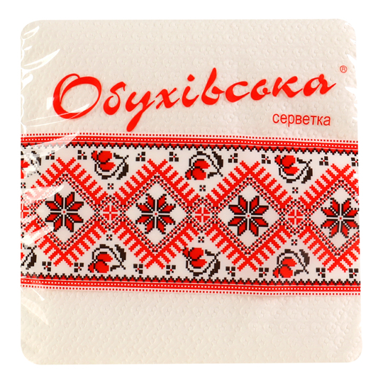 Серветка ст.1ш.Обухівська біла23*24*80шт