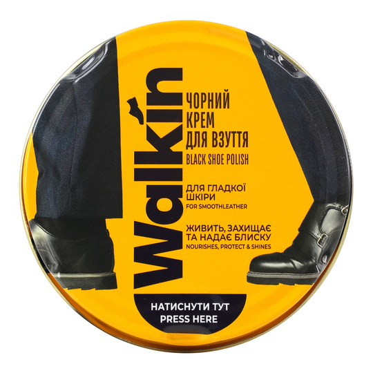 Крем д/взут.глад. шк. Walkin Чорний 50мл