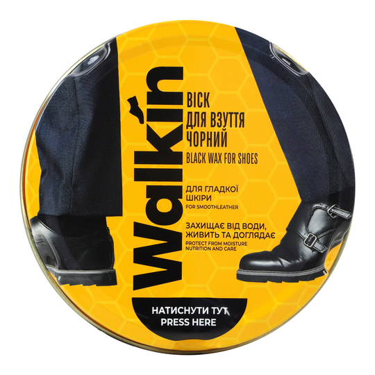 Віск д/взут.з глад.шк. Walkin чорн. 75мл