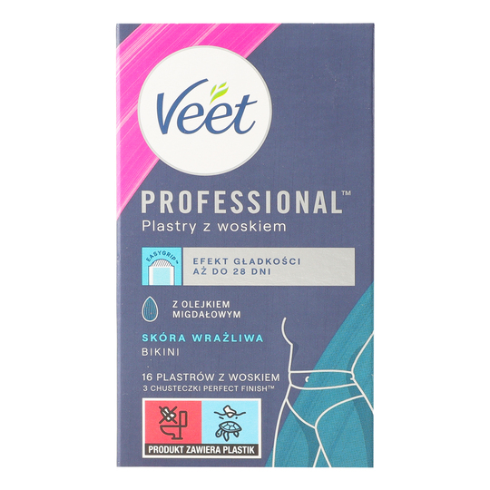 Воскові смужки бікіні,пахви Veet,16шт
