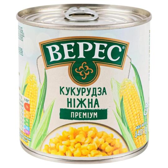 Кукурудза цук.ніж.Преміум Верес ж/б 340г