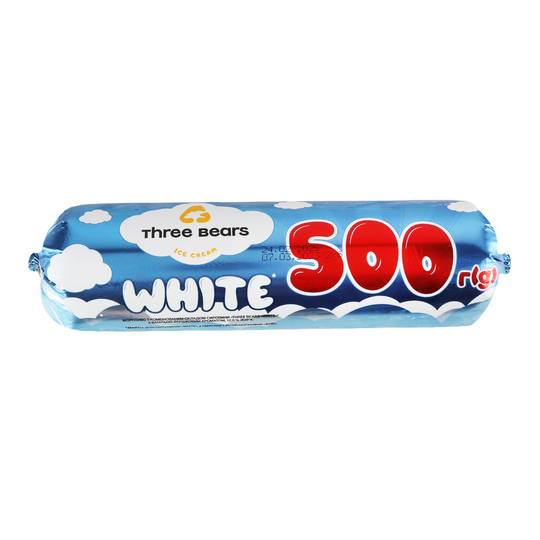 Морозиво White Три Ведмеді пакет 500г